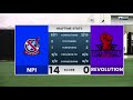 npi vs revolution acfl spring 2018 west rock indoor flag football weeknights