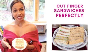 How to cut finger sandwiches PERFECTLY | Afternoon Tea