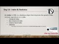 Day 14: SQL Indexes & Statistics Explained | Boost Query Performance! |#learnwithdsa