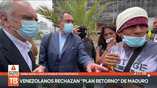 Venezolanos en Chile rechazan "plan retorno" de Maduro