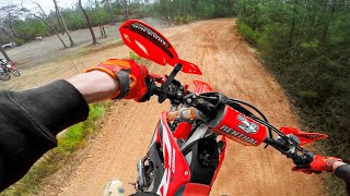 Riding a 2021 CRF250R