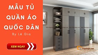 Video mẫu tủ quần áo hiện đại gỗ công nghiệp đẹp LG-TQA150