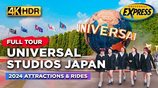 UNIVERSAL STUDIOS JAPAN 2024 | Tour with ALL Attractions and Express Pass 7 Ride