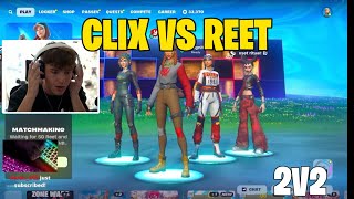 Clix Khanada VS Reet Ritual 2V2 Zonewar (Fortnite Wager)!