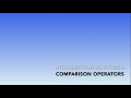 Introduction to Python - Comparison Operators