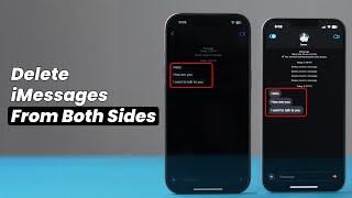 How to Delete iMessages from Both Sides on iPhone?