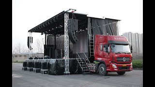 Concert Mobile Stage Truck-SINOSWAN ST130 12x9m stage for event,live show,carnival,vocal concert