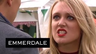 Emmerdale - Rebecca Slaps Robert For Cheating On Chrissie