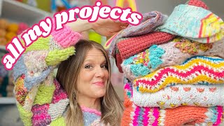 everything I knit \u0026 crocheted in 2024 🧶 (the year of the sweaters!)