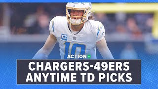 NFL Week 10 Player Props & Odds: Anytime Touchdown Scorer Picks for SNF Chargers vs 49ers
