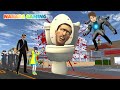 Yuta Yakuza Dapat Kekuatan Skibidi CCTV Melawan Skibidi Toilet Raksasa 👹 ~ Sakura School Simulator