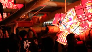 津沢夜高あんどん祭り2013西町対新西(2日目)Tuzawa Yotaka Andon Festival