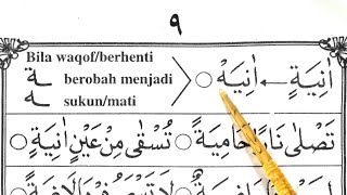 Belajar Baca Iqro 5, Bagian 3 (Hal 8 - 9). Cara Cepat dan Mudah Baca Iqro 5