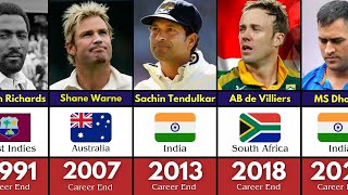 Best Cricketers RETIRED in Every Year 1990-2023