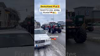 #bauerndemo Runde 3 in #deutschland 🇩🇪🚜🚨#protest #demo #traktor #konvoi #news #nachrichten