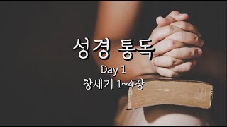 300일 성경통독 Day 1 / 창세기 1~4장(feat. 클로바더빙)