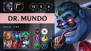 Dr. Mundo Top vs Camille: Triple Kill, Godlike - KR Grandmaster Patch 14.21