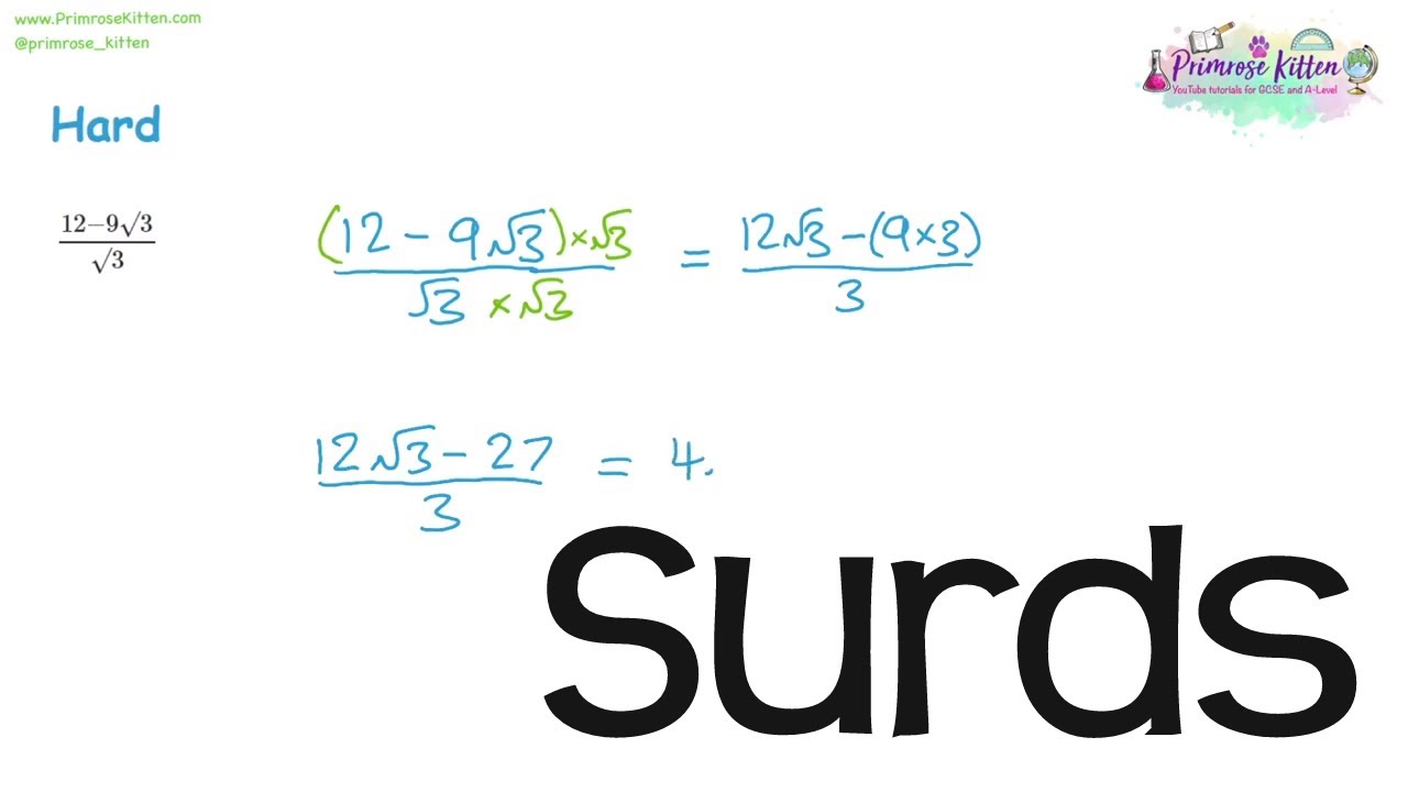 Surds | Revision For Maths A-Level Or IB - YouTube