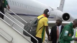 Football: Cameroon touches down ahead of World Cup bid