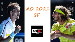 Daniil Medvedev vs Stefanos Tsitsipas Highlights (SF) | Australian Open 2021
