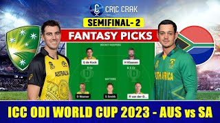 🔴Live ICC ODI World Cup 2023 : AUS vs SA Dream11 Team | Australia vs South Africa, GL & SL Teams🔥