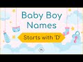 Baby Boy Names Starts With D | Starting with letter D | Names with Meaning | #babyboyname2024 #boy