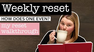 WEEKLY RESET 💜 Making a weekly reset checklist + My weekly reset routine | Organized for the week