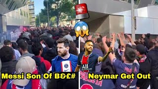Messi and Neymar Booed and Disrespected by PSG Fans as Reaction to Messi Leaving🔥😱