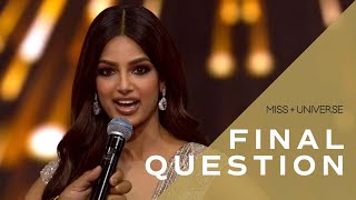 70th MISS UNIVERSE Harnaaz Sandhu's Final Question | Miss Universe