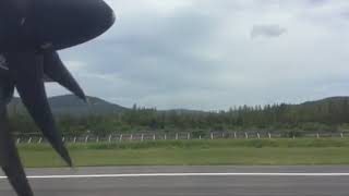 Bangkok Airways ATR72 landing Koh Samui