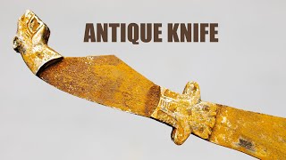 Antique Rusty Knife Restoration. Panther Knife