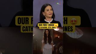 First Crushes & The Mask of Zorro with Catherine Zeta-Jones 😍🗡️ #Shorts #ShortVideo #Wednesday