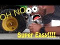 How to change a lawn mower tire *EASIEST*