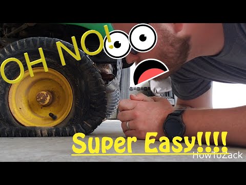 How to Change a Lawn Mower Tire *THE EASIEST*
