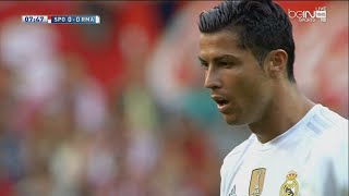 Cristiano Ronaldo vs Sporting Gijon Away (English Commentary) 15-16 HD 720p
