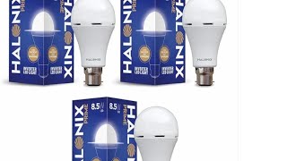 Halonix 8.5 Watt B22 LED White Rechargeable Emergency light Inverter Bulb, Pack of 3 #unboxing