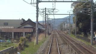 東海道線 南荒尾信号場～垂井駅間 全面展望