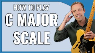 C Major Scale Guitar (Beginner lesson)
