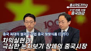 [6월 24일 중국마감] 차익실현과 극심한 눈치보기 장세의 중국장세 | 중국 최대의 쌀과자 기업 중국 왕왕식품 (0151)