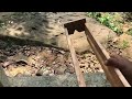 how to speed up bricklaying with homemade tools බ්ලොක් ගල් බැමි වේගයෙන් ශක්තිමත්ව බදිමු.