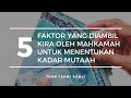 5 Faktor yang diambil kira oleh Mahkamah untuk menentukan kadar Mutaah