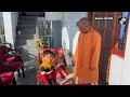 cm yogi pays visit to native village in pauri garhwal plays with relatives’ granddaughter son