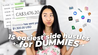 15 easiest side hustles for the average person in 2026 💸 realistic ways to make money fast
