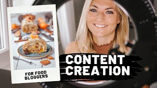How create content as a food blogger - from cooking to blog post