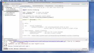 10 Min Tutorials: on Opening a File Dialog Box from Python for file Save or Open