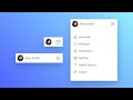 Dropdown Menu using Html CSS & Vanilla Javascript | User Account Navigation Project