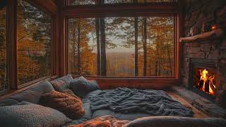 Relaxing Rain and Fireplace Sounds for Calm and Focus | Forest Serenity