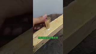 Tips for repairing holes with toothpicks