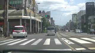 長崎市住吉裏通り付近→電車通り→長崎大学前→岩屋橋手前付近