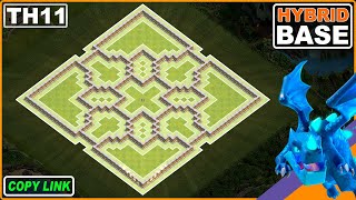 NEW! TH11 base 2024 with COPY LINK | COC Town Hall 11 Trophy/Farm Base - Clash of Clans